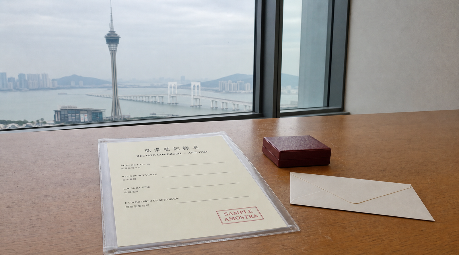 Macao commercial registration certificate