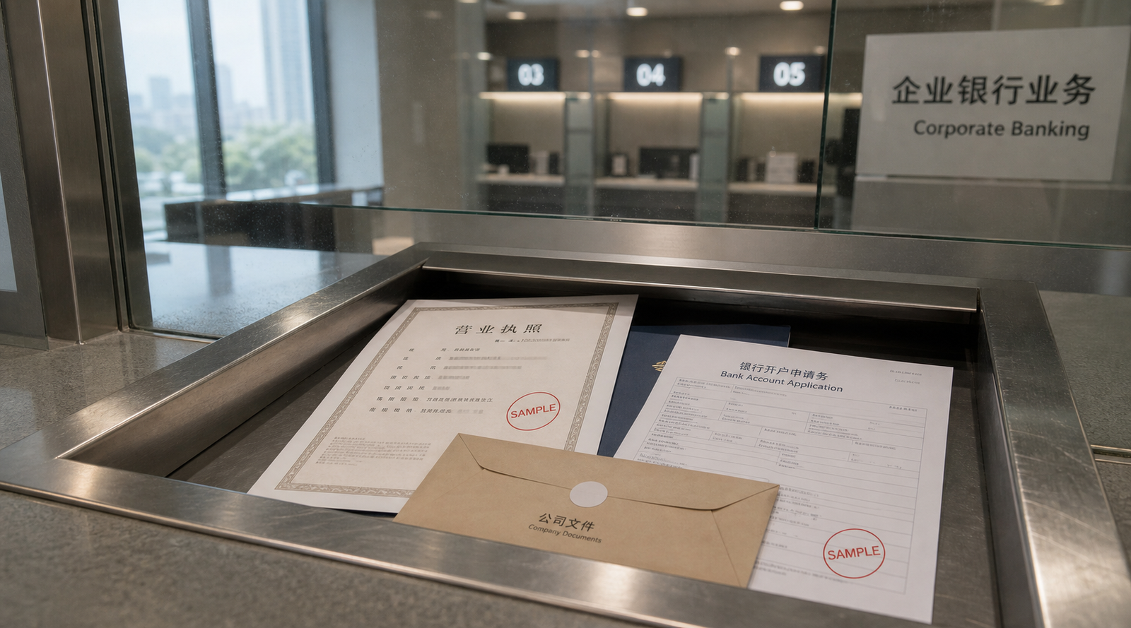 China corporate bank account compliance document sample
