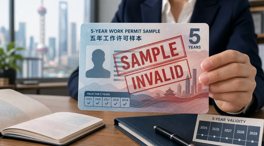 Five-year China work permit success case