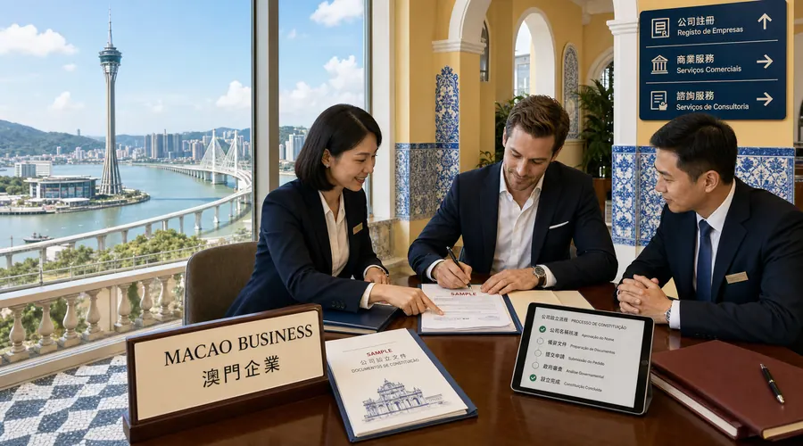 Macao commercial registration certificate