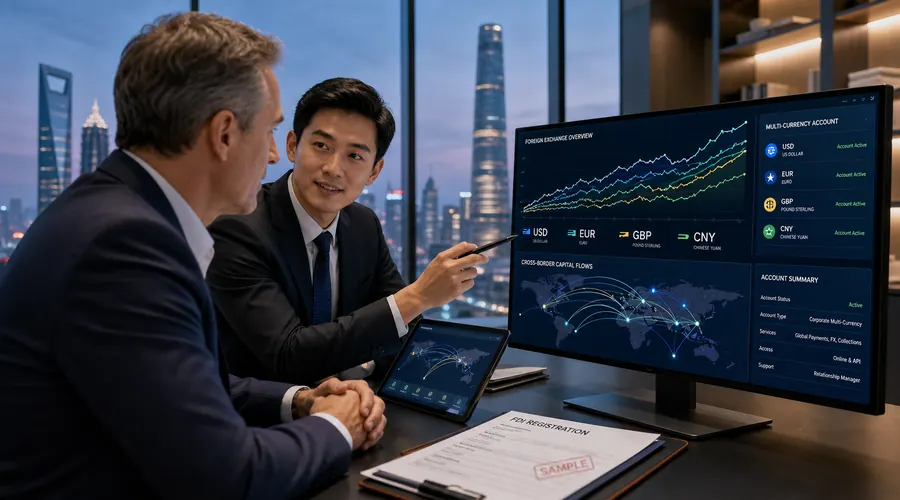 China FDI registration and foreign currency account document sample